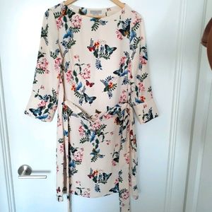 H&M 3 Quarter Sleeve Floral Dress